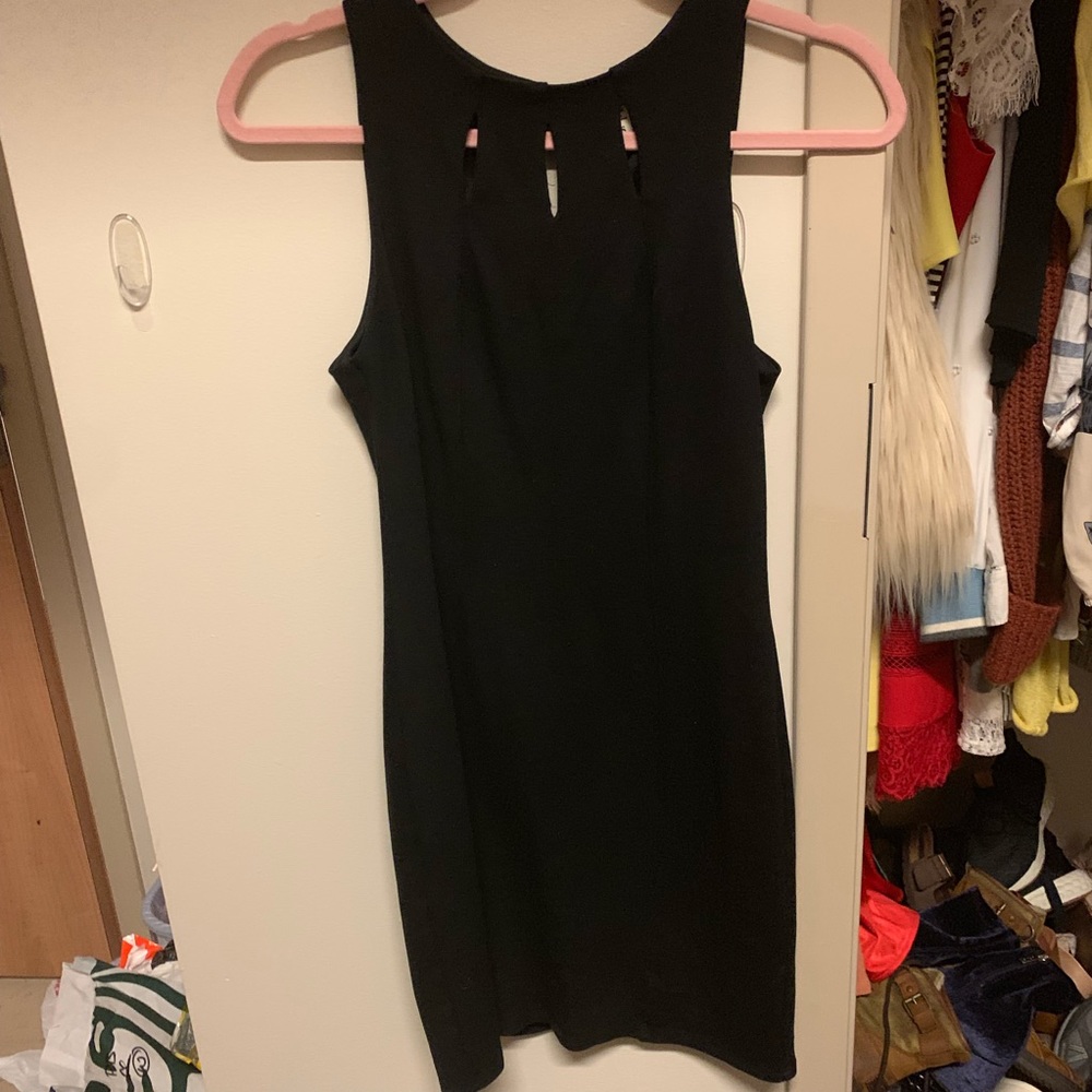 Black slim fit dress